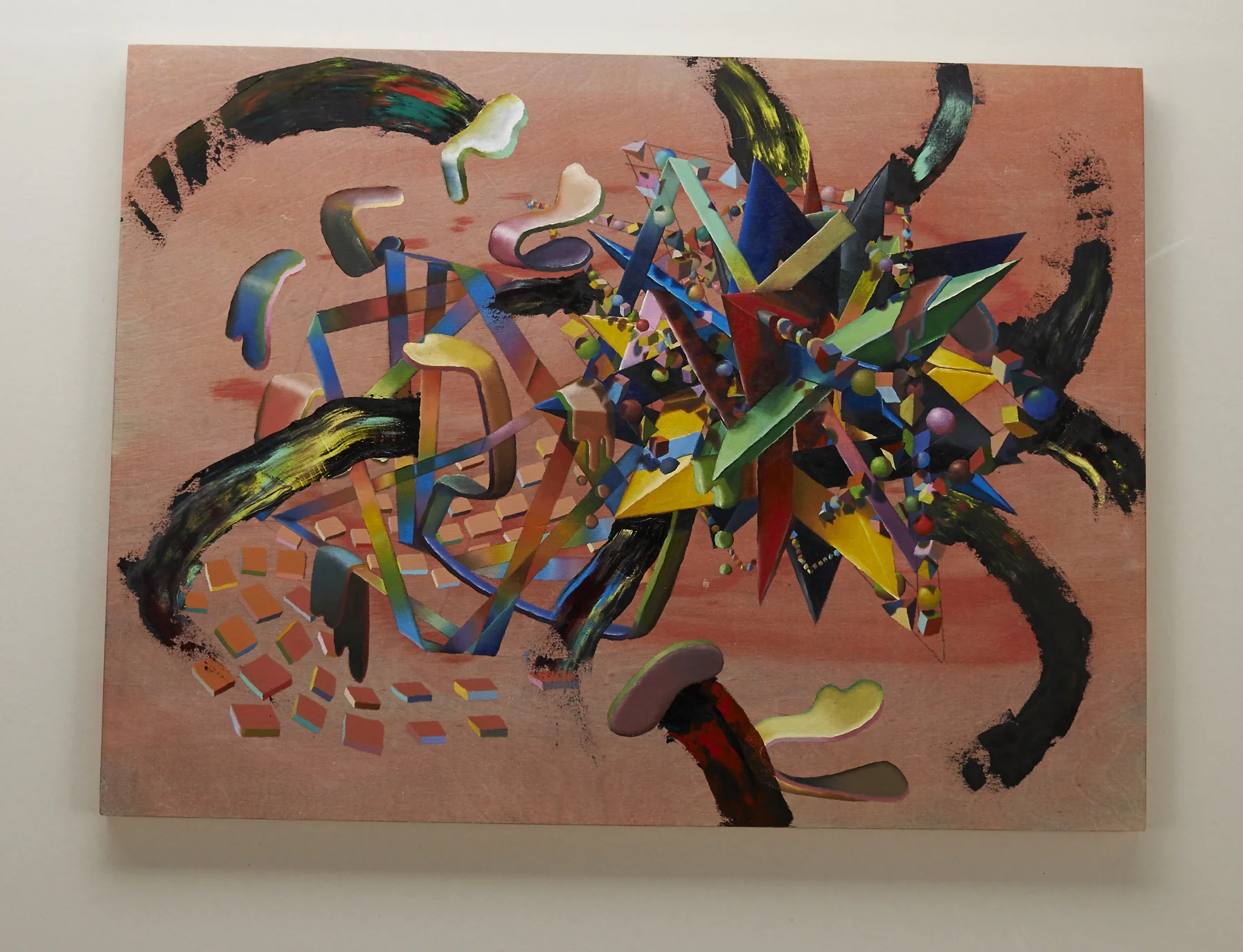 "Dobromisl" - 2 ft. by 18 inches. Oil paint on wood panel.