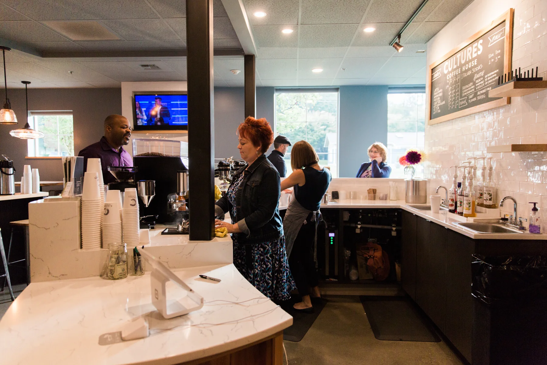 Evergreen’s Cultures Coffee House, which is open to anyone on Sundays and during the week.