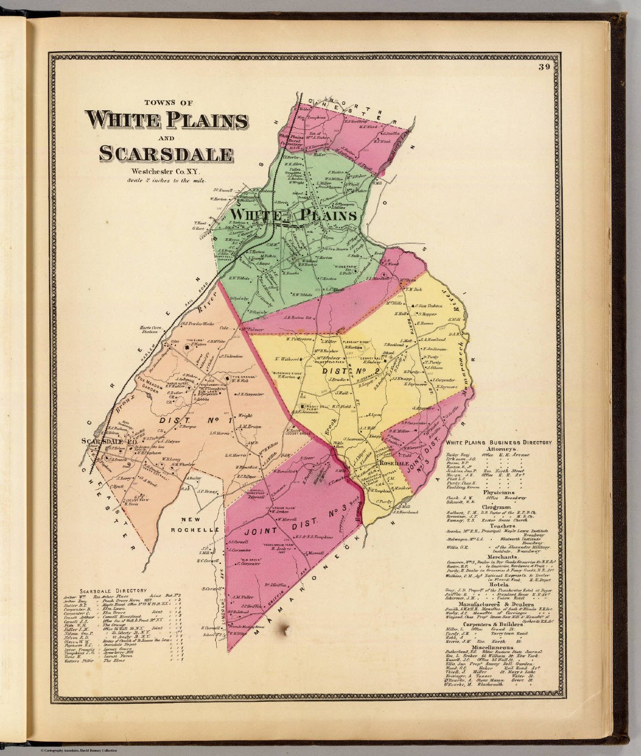 Towns of White Plains and Scarsdale, 1868.