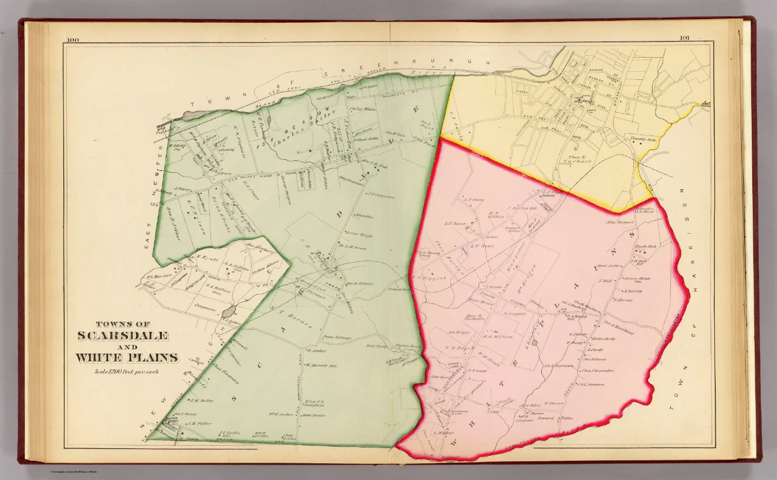 Towns of Scarsdale and White Plains, 1881.