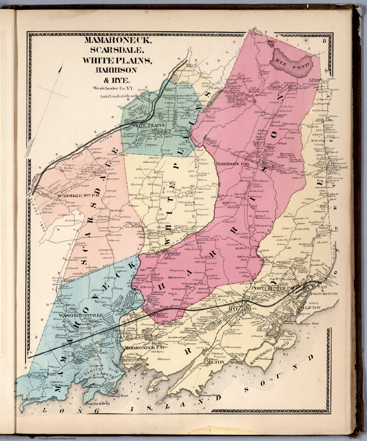 Mamaroneck, Scarsdale, White Plains, Harrison & Rye, 1867