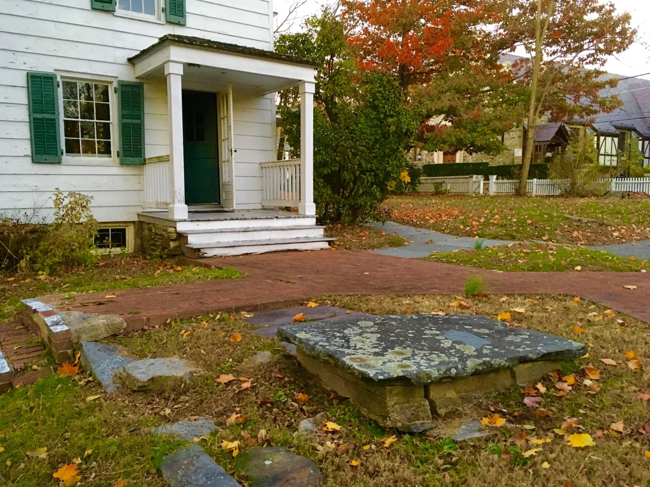Under the slate cover was the family well.