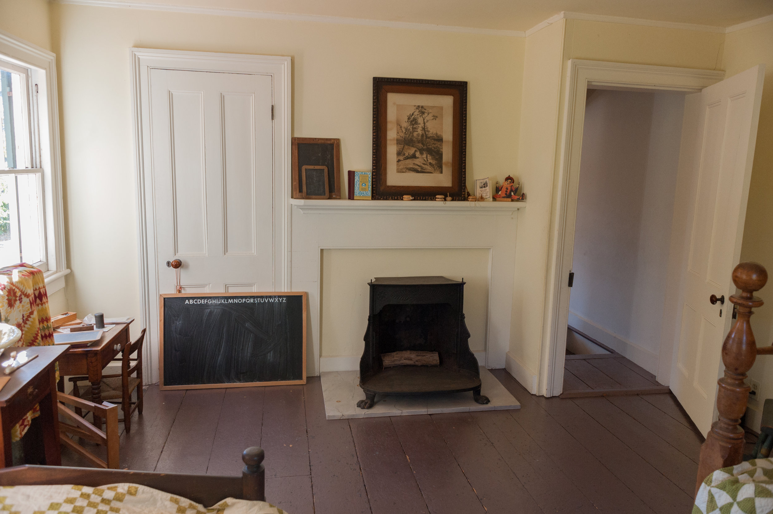 Another Franklin Stove in the fireplace kept the children's room warm. (Copy)