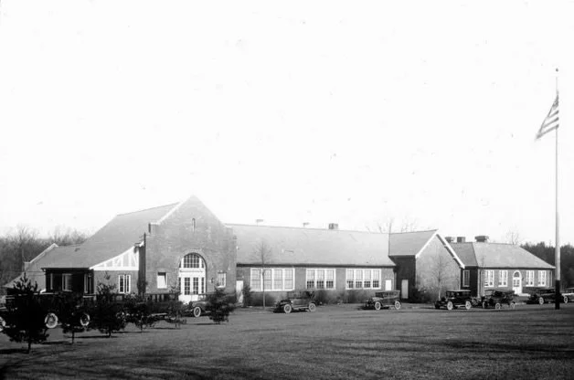 Scarsdale High School when it was more of a quaint &ldquo;country&rdquo; school. 

This photo is likely from the late 1920s, at the outset of Scarsdale&rsquo;s building boom.