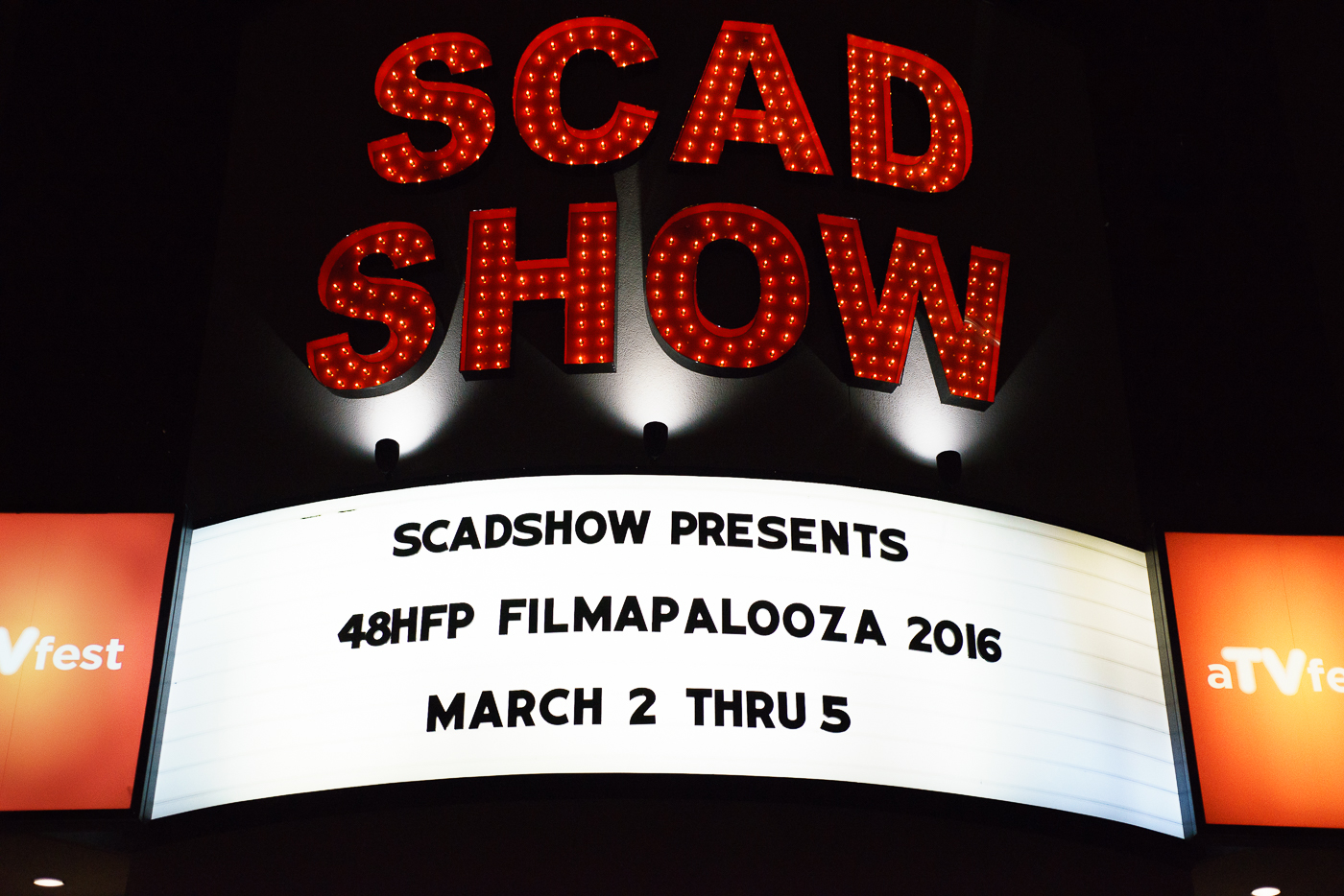 The Scad Show Theater became our home for 4 days as over 130 films where shown.