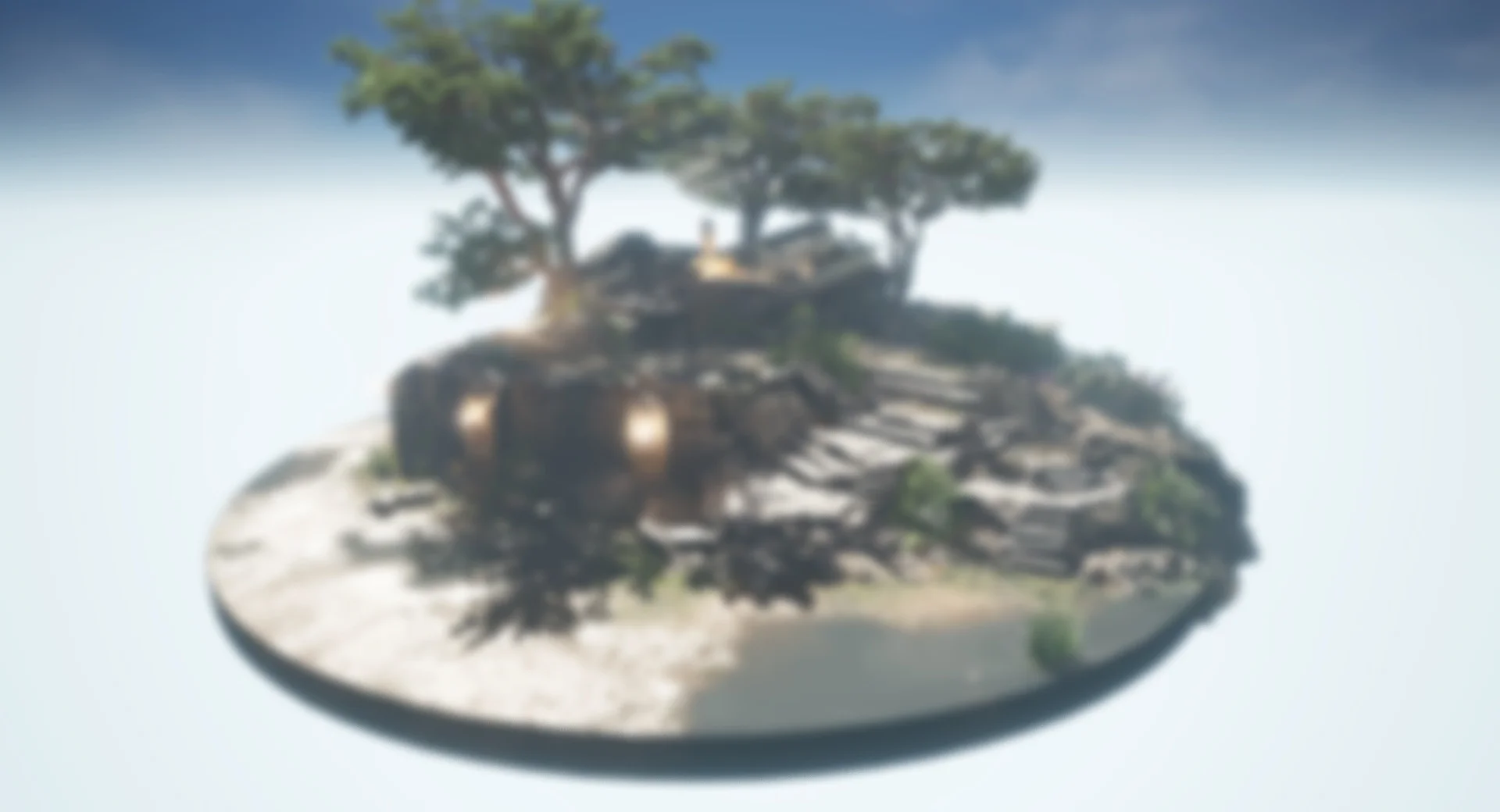 Diorama ruins day