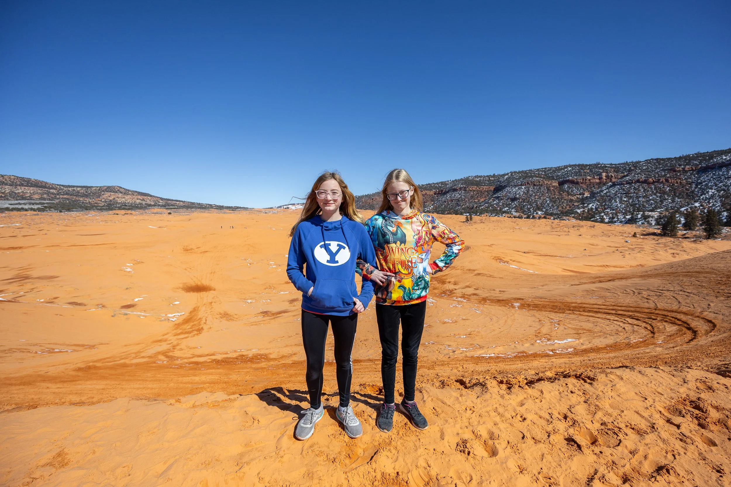  Quick Stop at Coral Pink Sand Dunes… (it was pretty cold and the sand was damp, so we didn’t stay here long…) 