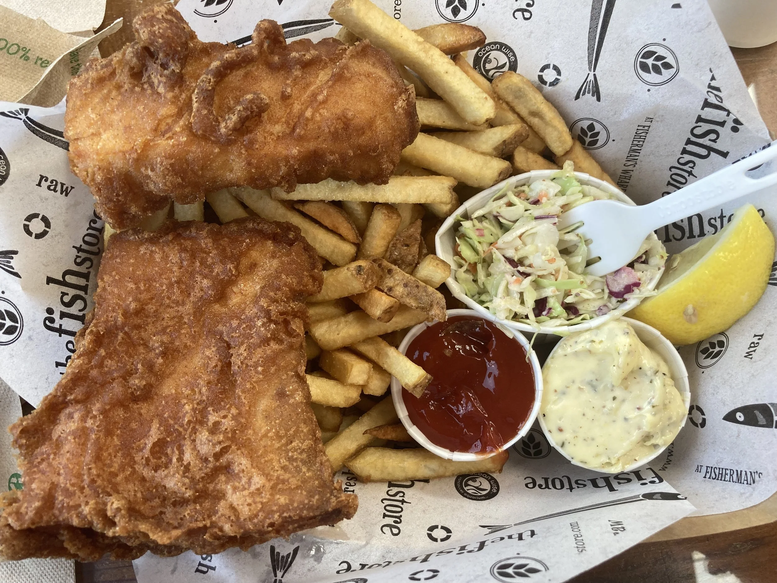  The coleslaw was even delicious (and you know how I generally feel about mayo). 