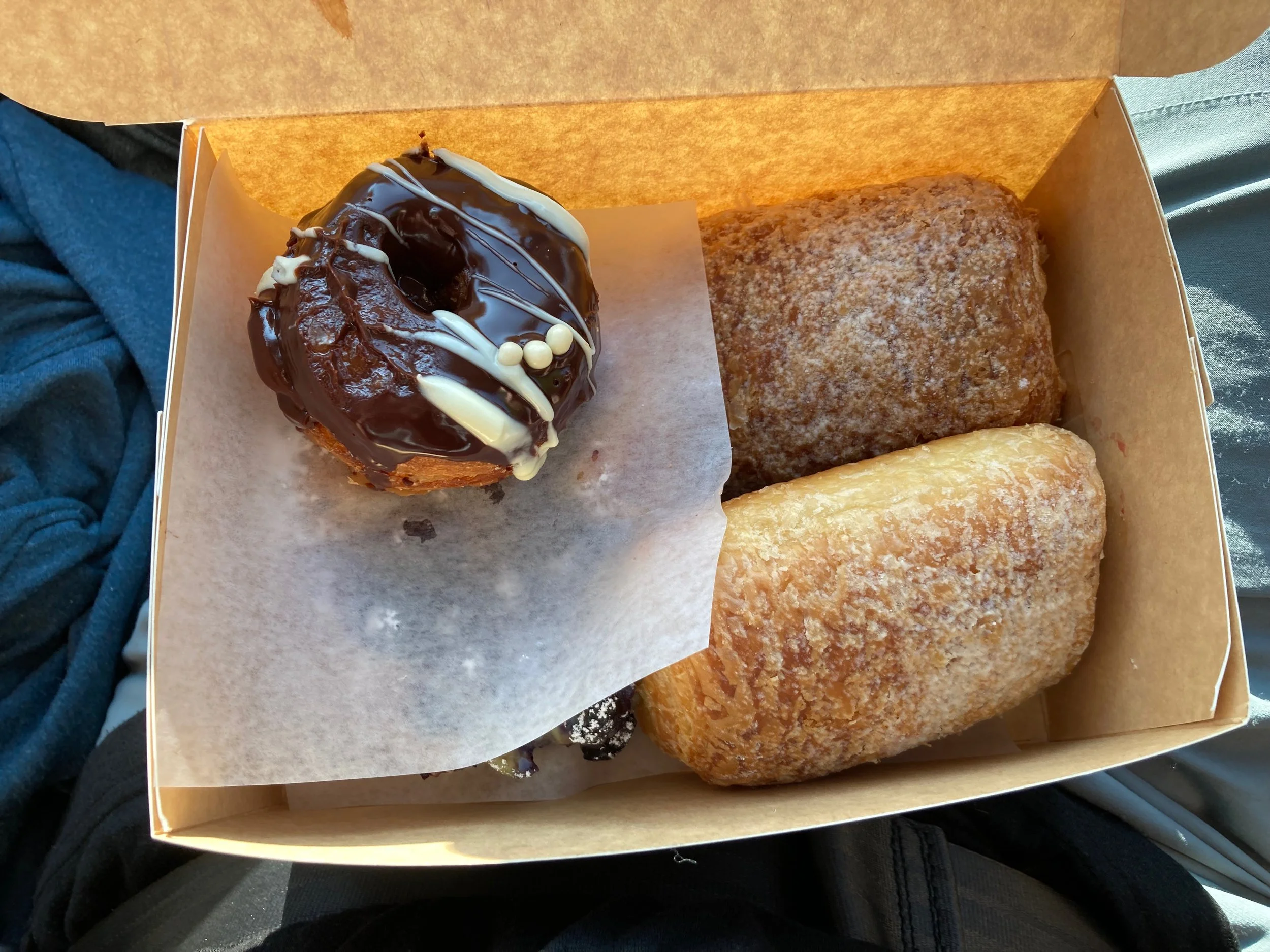  Us gluten eaters routinely went to a bakery by our hotel called Crust. Everything we tried there was great, but favorites were the chocolate croissants, cronuts, and sour cherry and lemon cream cheese danishes (not pictured). 