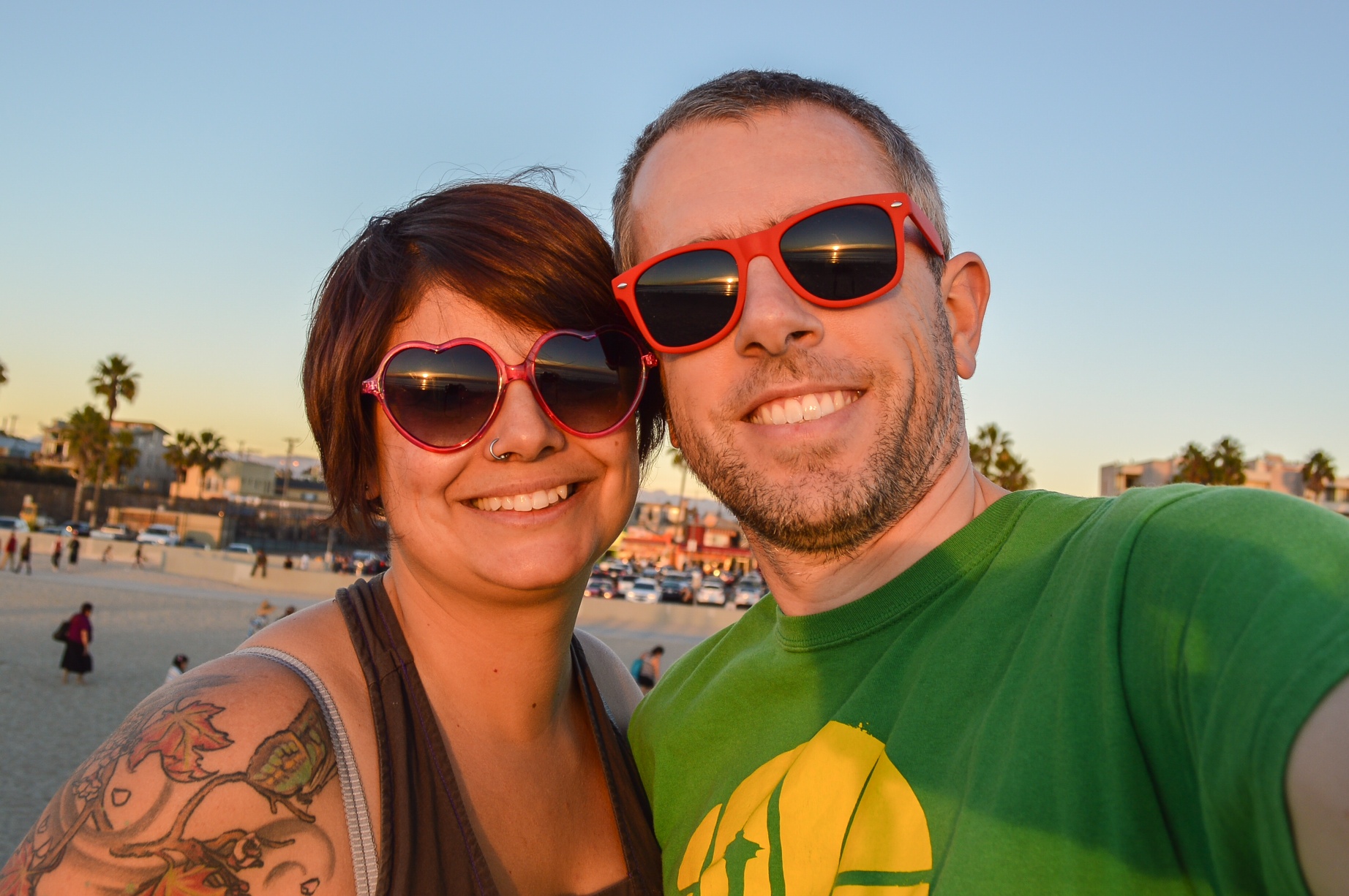Soaking up the sun on Venice Beach. One of the many beautiful places this crazy journey has already taken us.