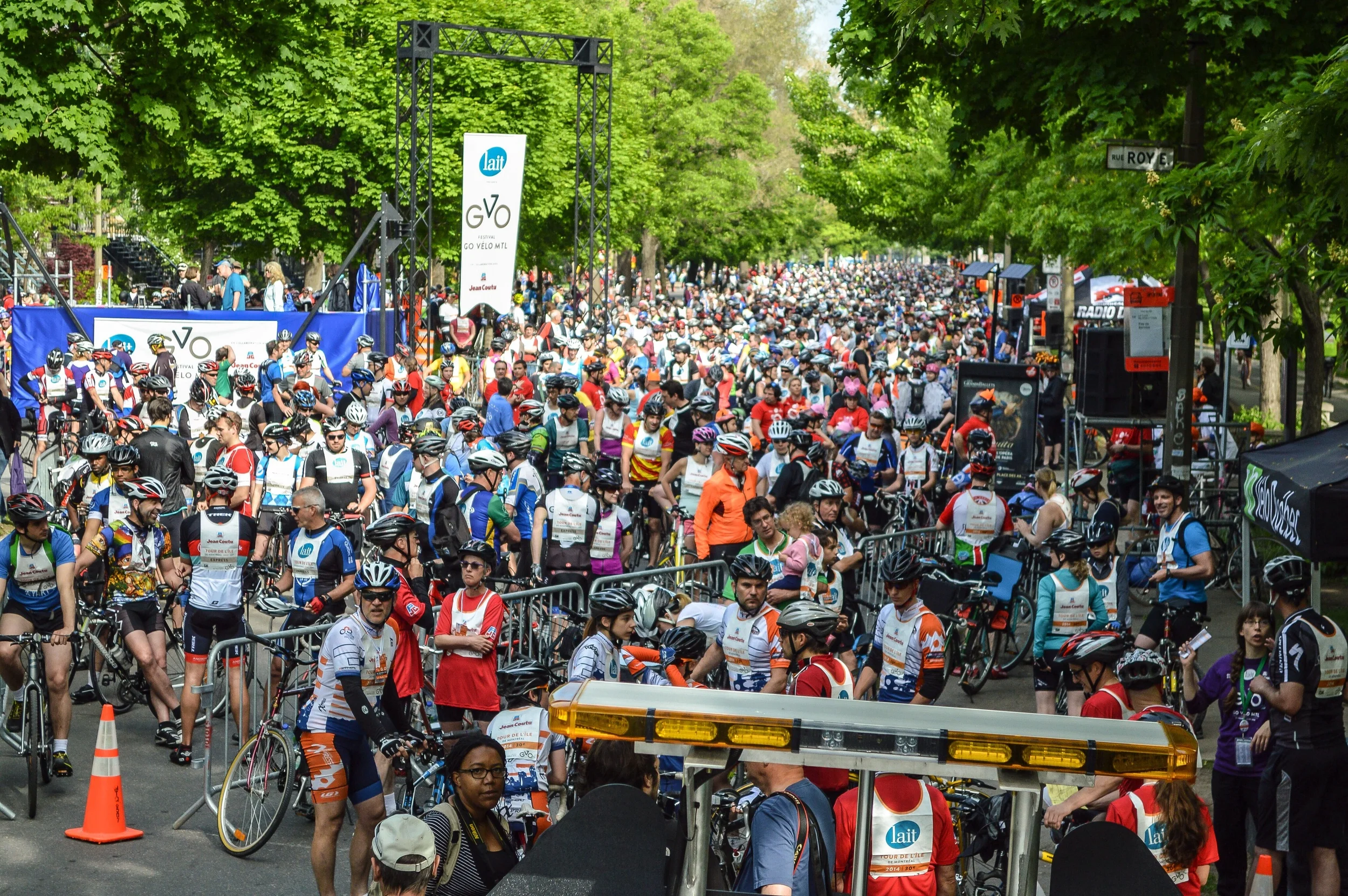 What 30,000 cyclists looks like.