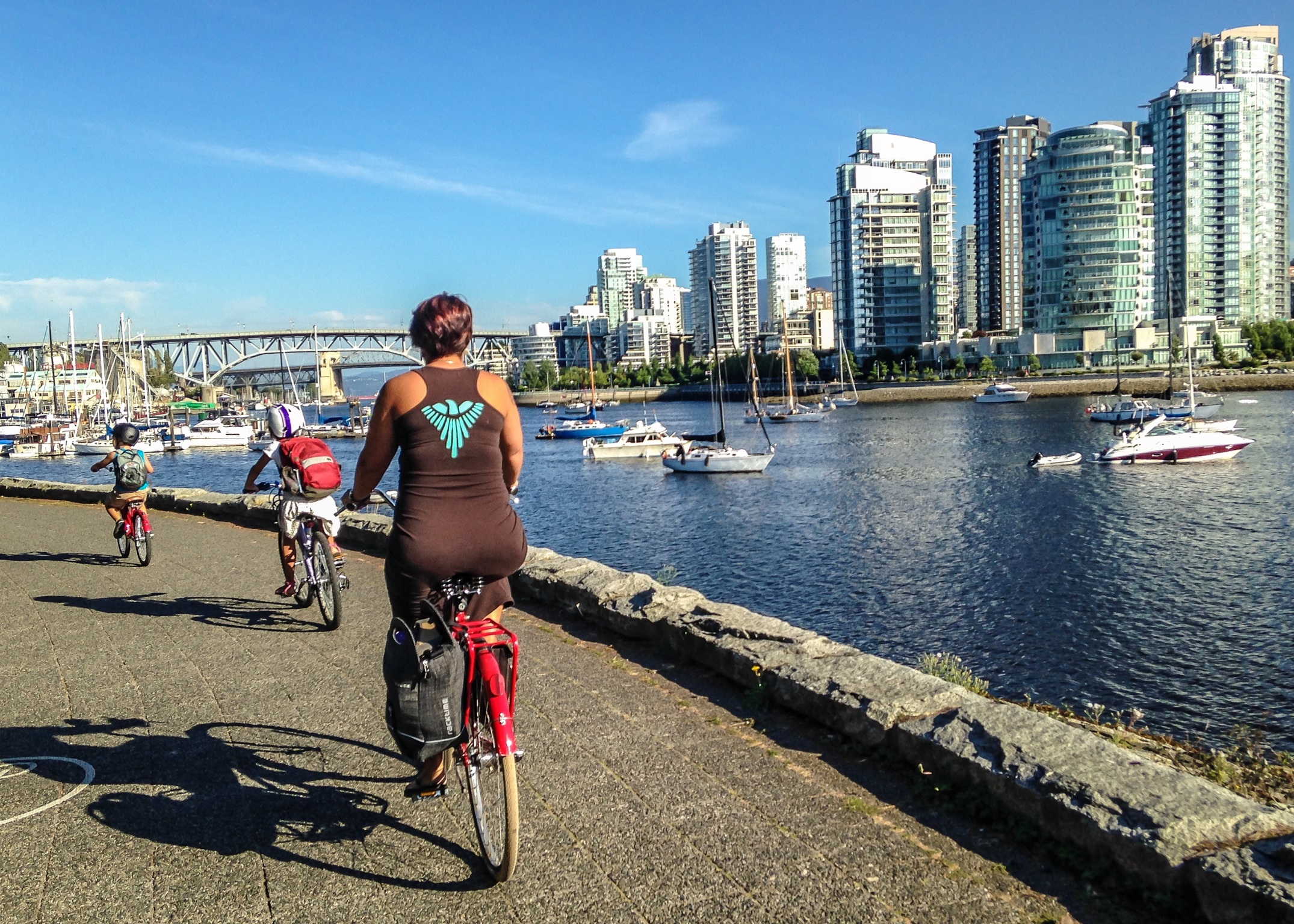 On our ride out from East Vancouver west to Kitsilano.