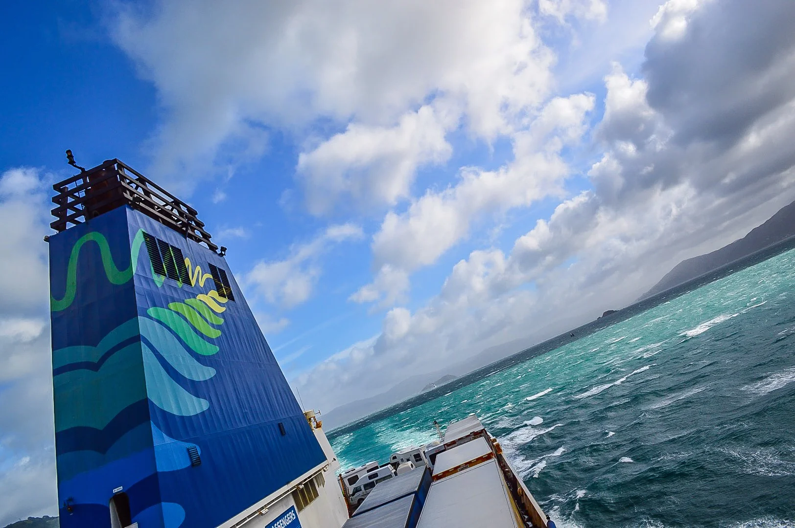 The choppy, but wonderfully scenic Interislander Ferry ride.