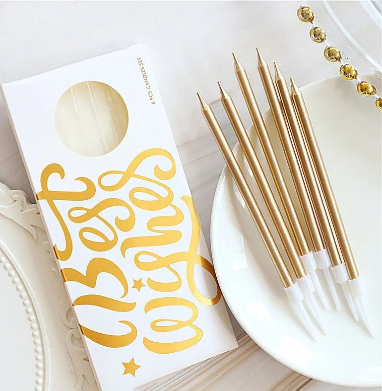 Gold Birthday Candle