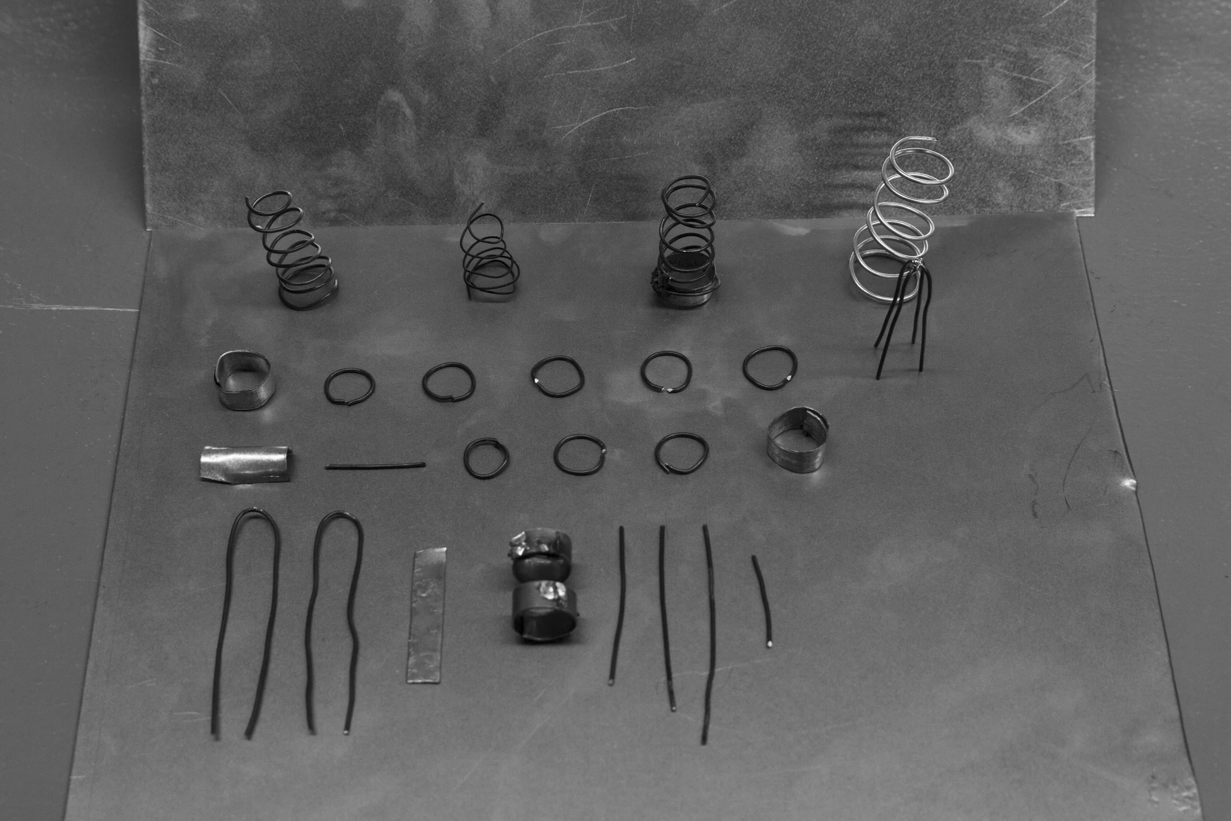  Elements, 2014  Steel, aluminum wire 