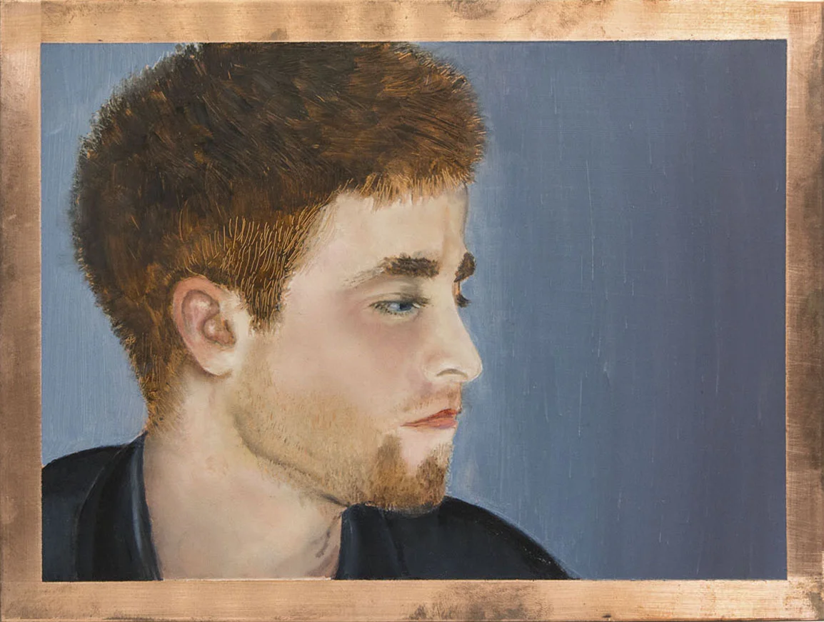 Portrait of Colin, 2014 8"x6" Oil paint on copper