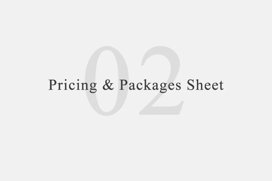 After filling out your preferences form, we’ll send a Pricing & Packages Sheet within a day. Afterwards, let us know which package you’d like so that we can start planning for your wedding photography.