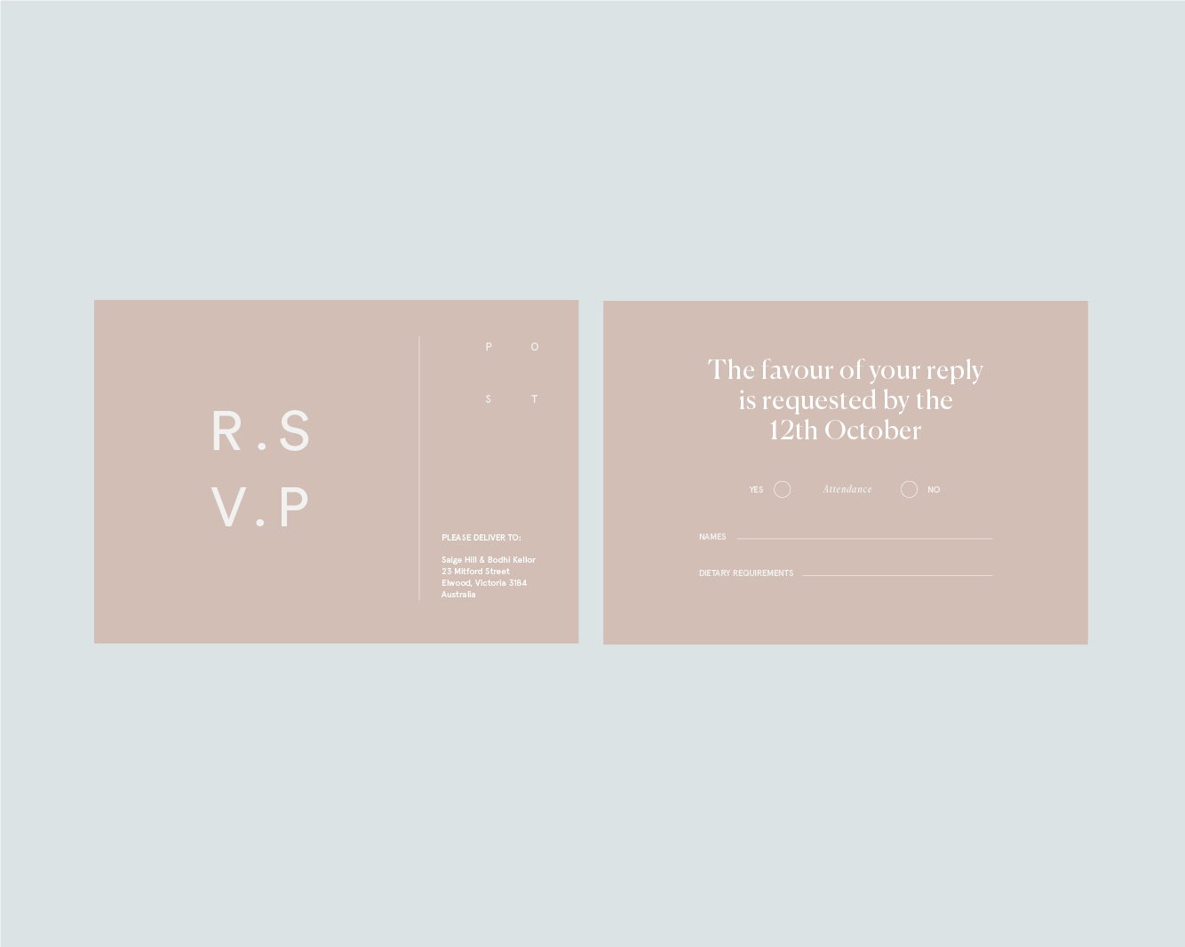 RSVP support postcard - A6