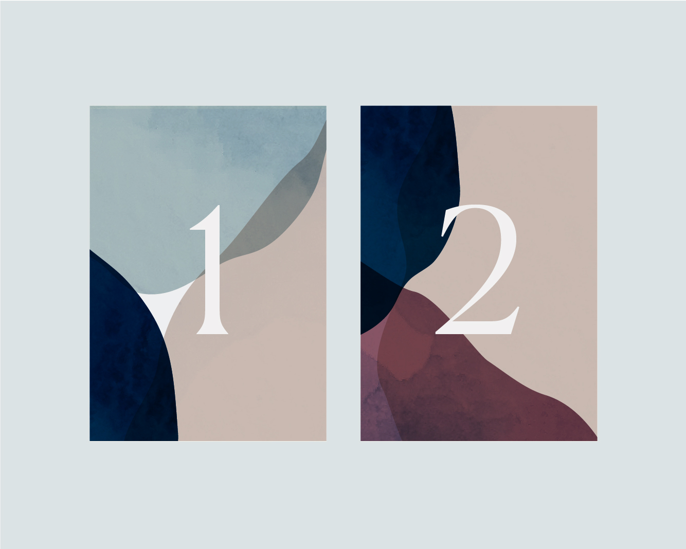 Table numbers - Option 1 A5