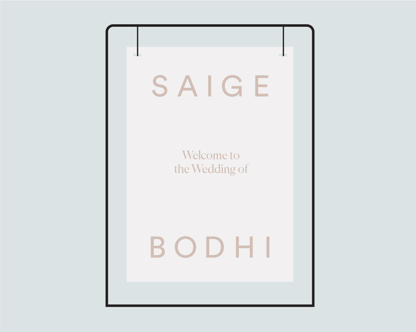Welcome signage - Option 1