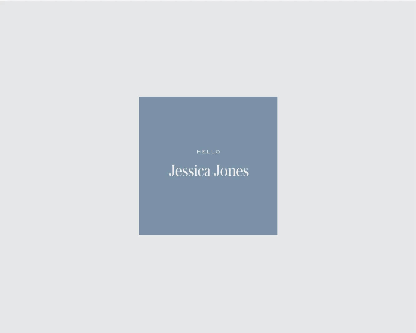 Place card square