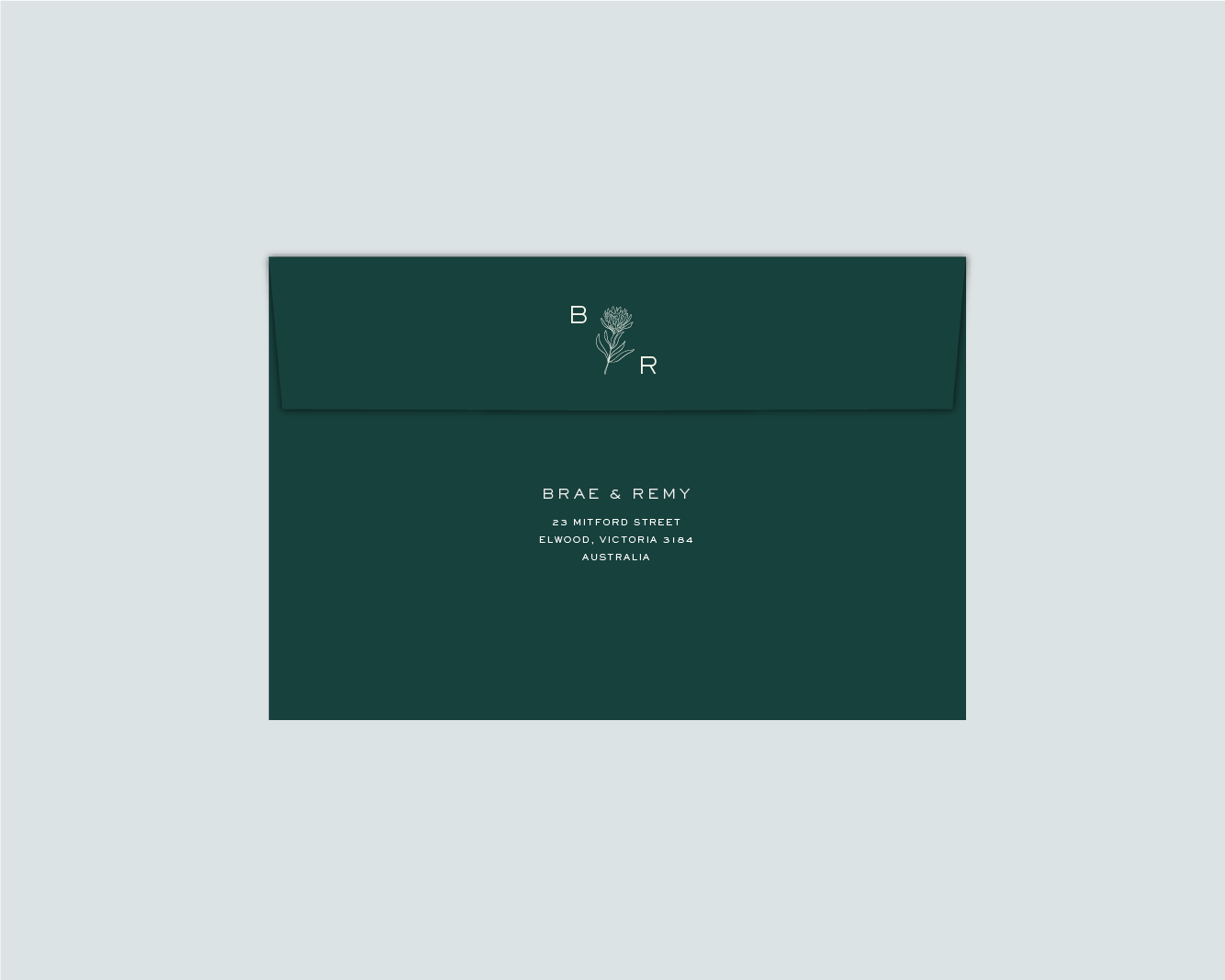 Return addressed envelopes - Back
