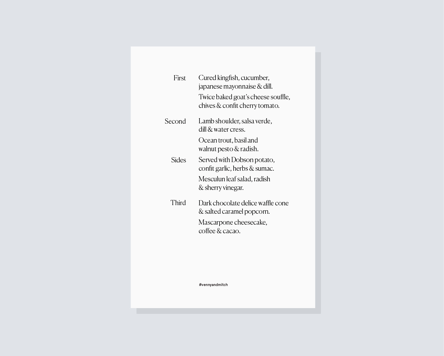 Menu back
