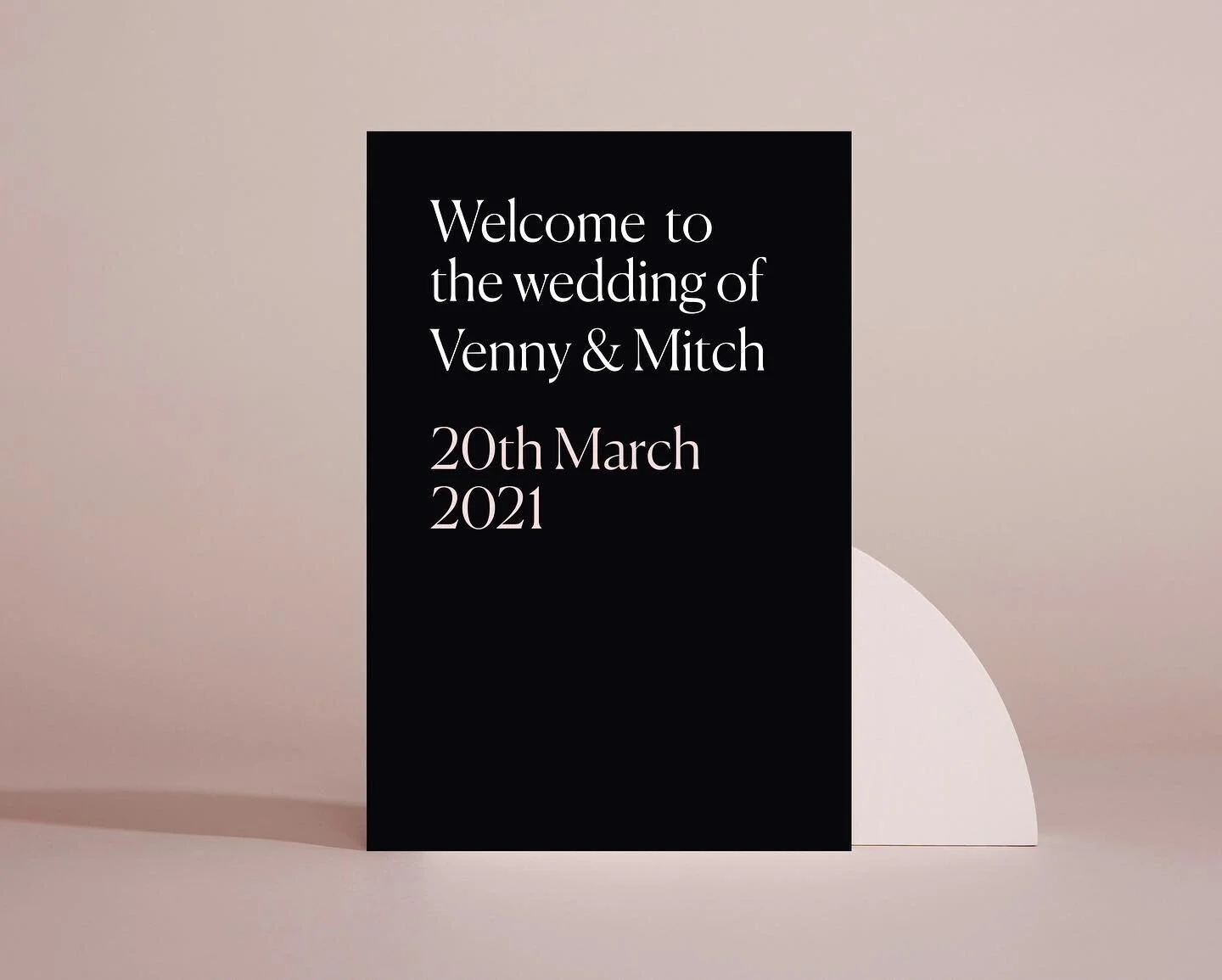 Contemporary &amp; minimal 👌 One of the welcome sign options from our semi custom Unconditional Collection. Make it yours with any colour and print finish combo you like.
-
#jemandi #semicustom #weddingstationery #weddinginvitations #weddinginvite #welcomesign  #weddingstationery #weddingbranding #weddinglogo #eventinvitations #weddinginspo #weddinginspiration #modernwedding #minimalwedding #contemporarywedding #luxewedding #design #invitations #wedding #branding #graphicdesign #moderndesign #typography #illustrations #customisable #welcome #customisabletemplates #weddingtemplates
