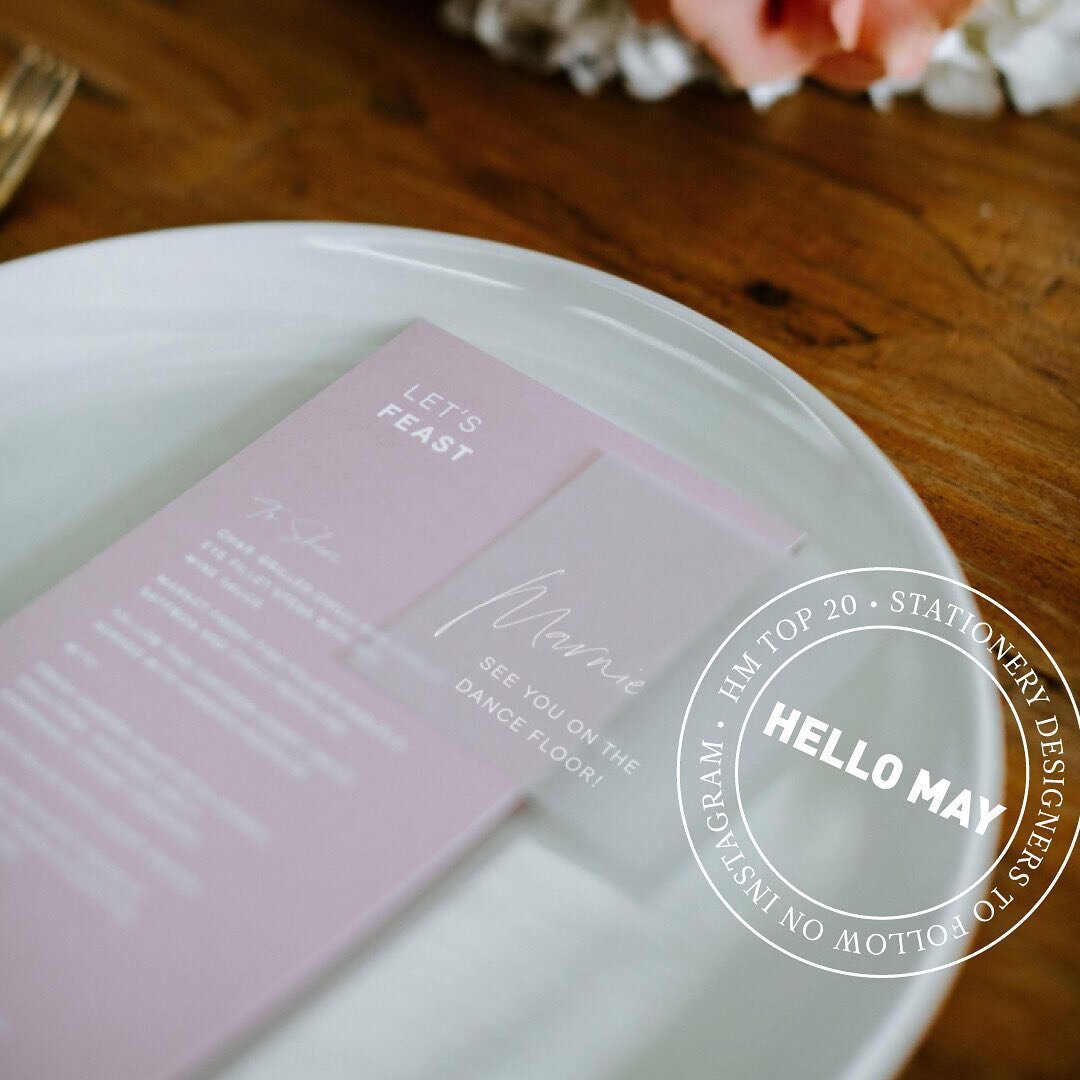 We&rsquo;re so thrilled to be named in the top 20 stationery designers to follow on Instagram by @hellomaymagazine ✨

We pride ourselves on creating innovative and inspired designs, from invitations right through to feature welcome and seating plans 