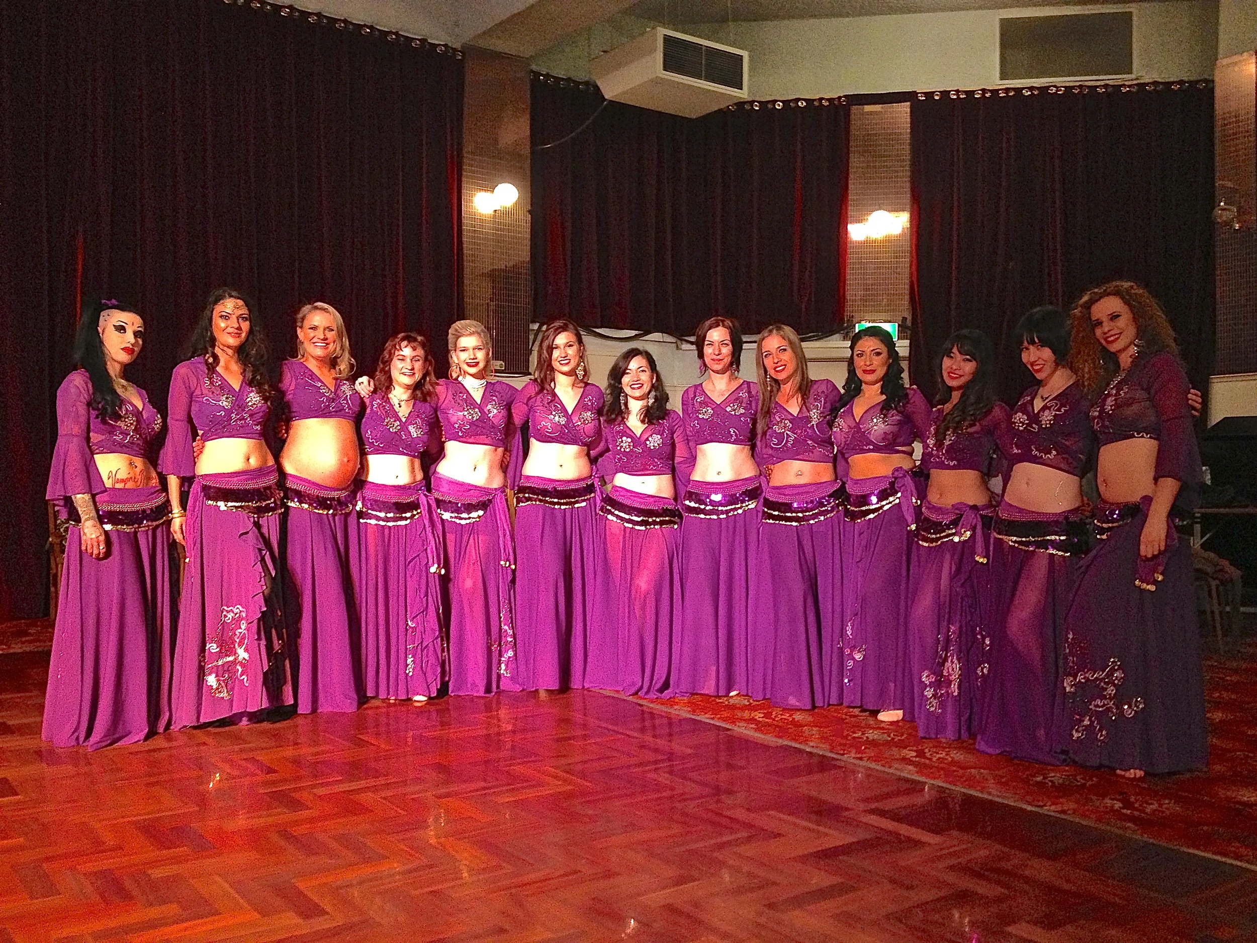 Beginner students backstage, 2013 