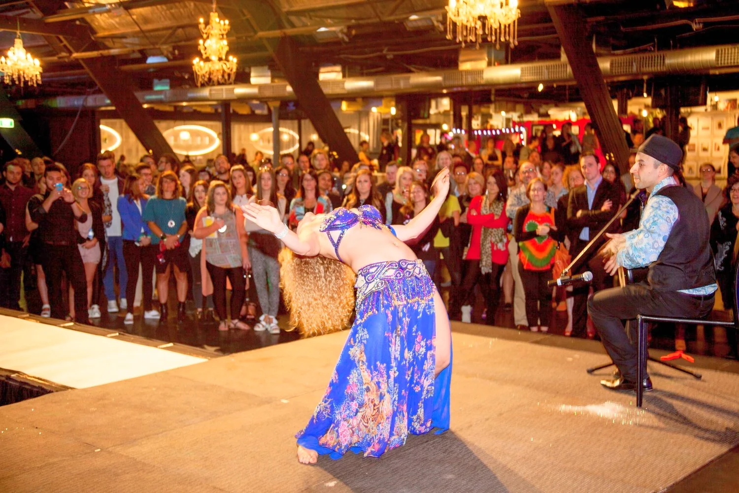 Performance @ Melbourne Pavillion with live Middle Eastern drumming, 2014