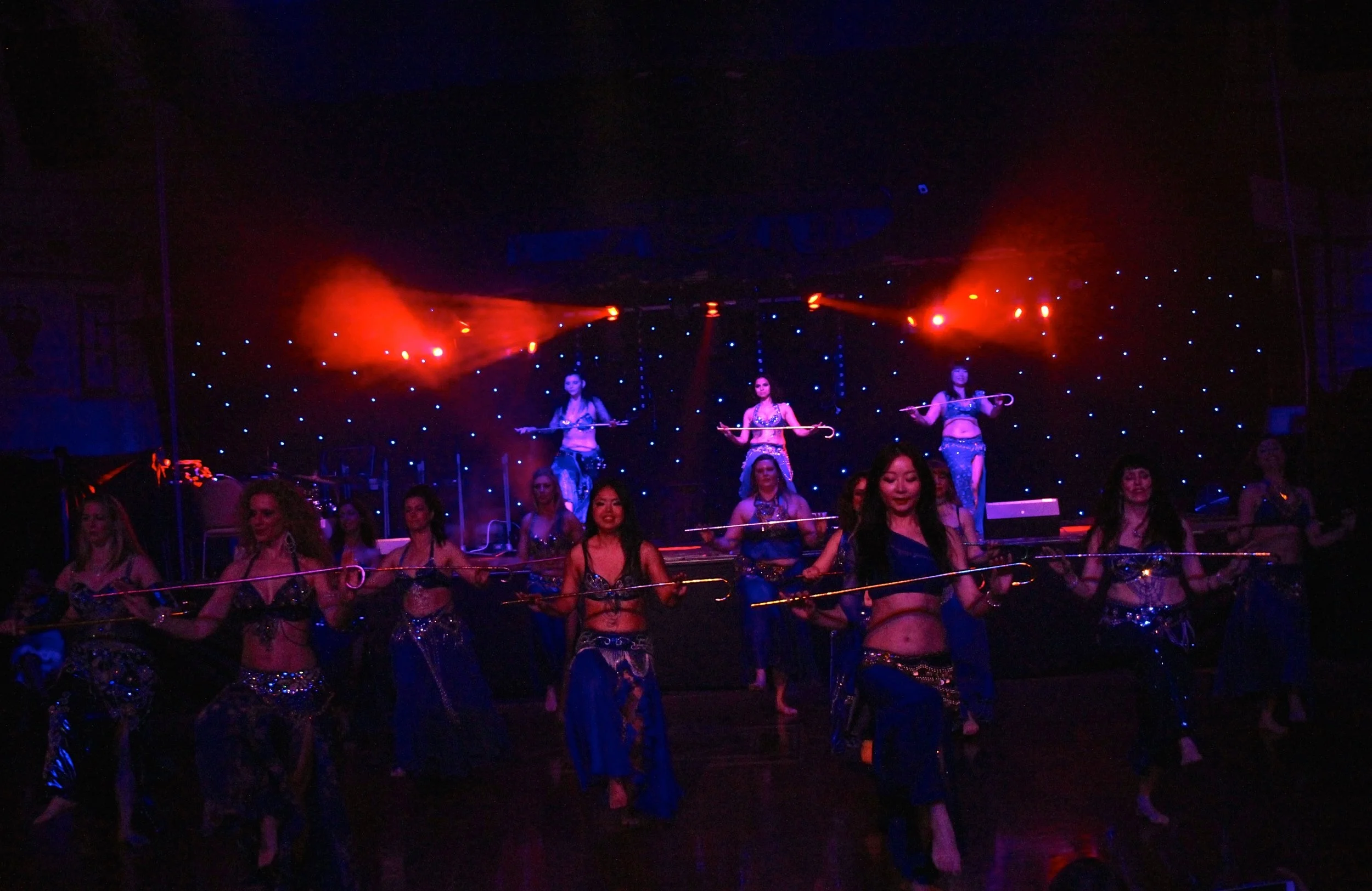  Leyalina, 2017. Advanced students performing Raqs Al Assaya. 