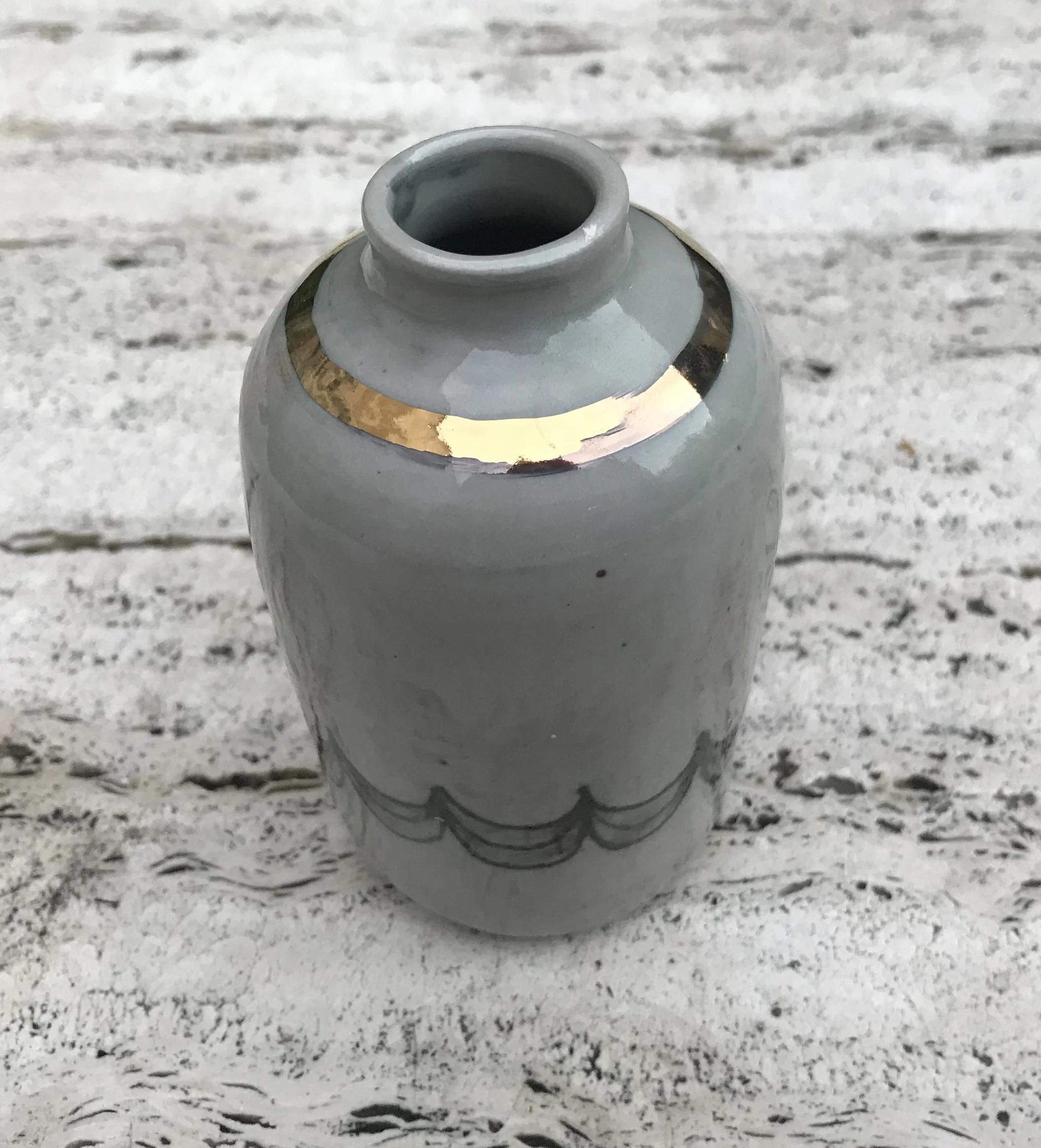 Golden Tide Bud Vase