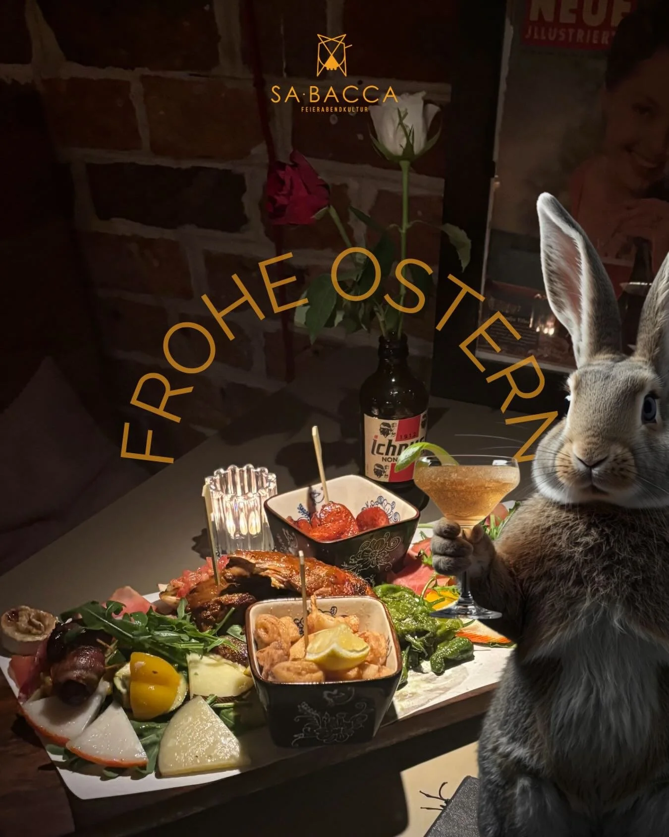 🐰Frohe Ostern euch allen! 🐰

Wir hoffen, ihr hattet ein wundersch&ouml;nes langes Wochenende mit euren Liebsten 🤍

Falls ihr heute noch nicht ganz bereit seid, zur&uuml;ck in den Alltag zu gehen: kommt gern vorbei und lasst den Abend entspannt aus