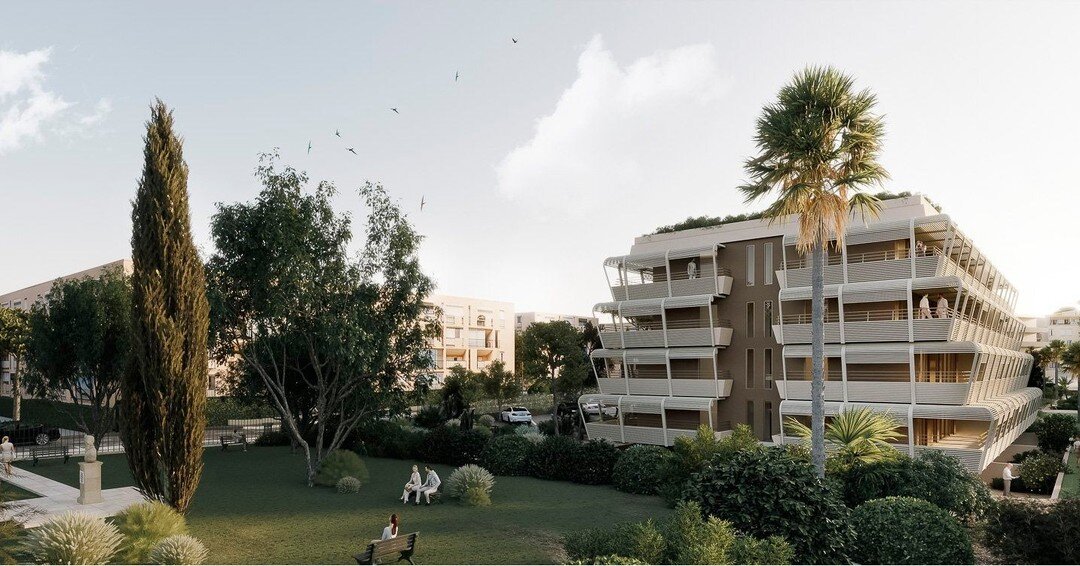 Logements Ventura - espaces ext&eacute;rieurs - work in progress

#immeuble #logements #logementneuf