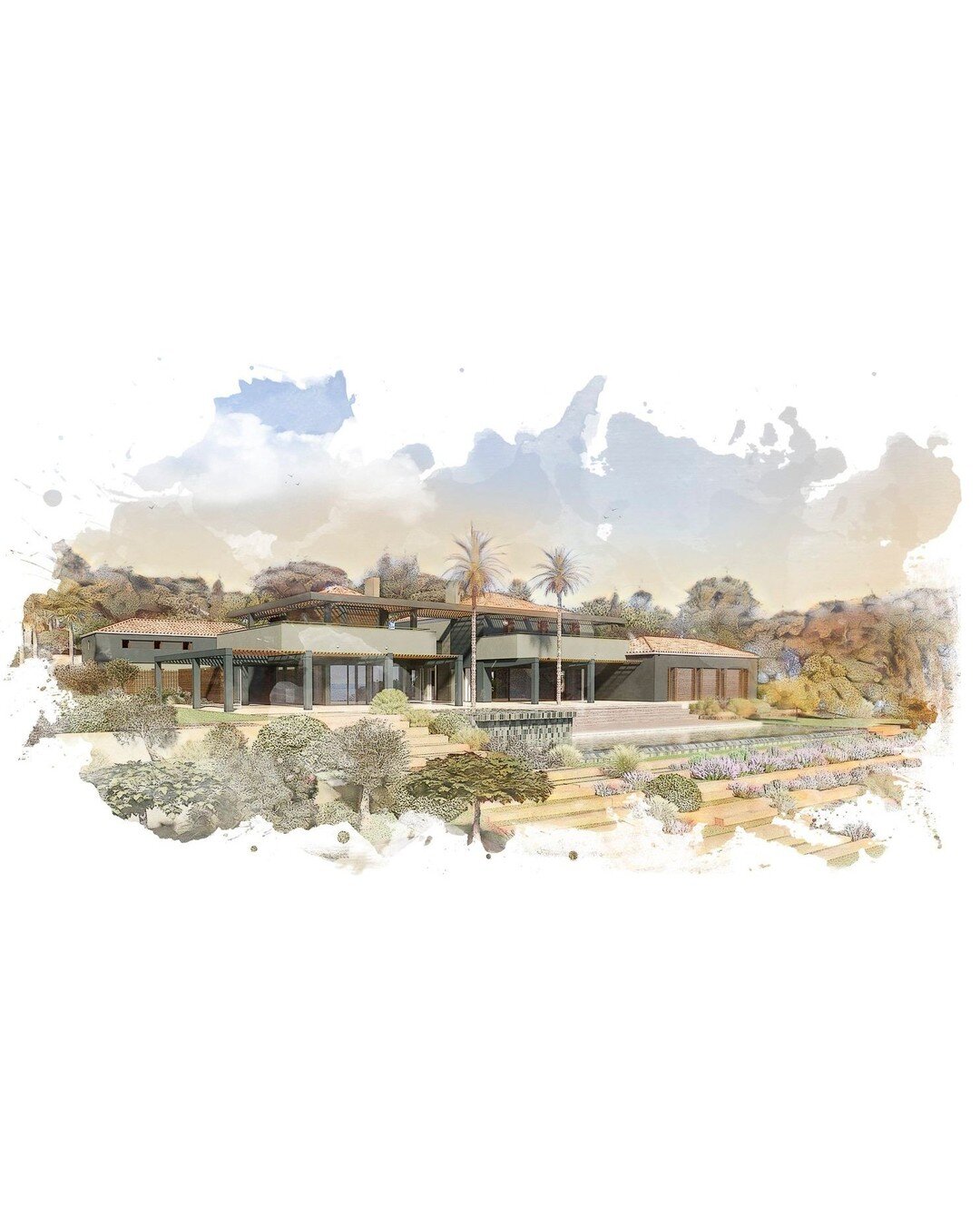 Projet en cours - r&eacute;habilitation par @vincentcostearchitecte

#aquarelle #rehabilitation #extensiondemaison #ramatuelle #architectesainttropez #southoffrance