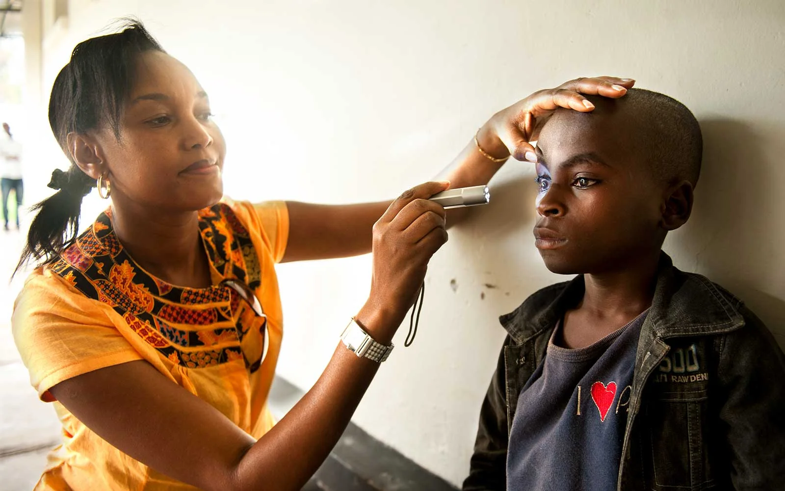 In five years, Rwanda has carried out 2.4 million eye screenings, and over 1.2 million basic treatments have been provided. Image credit: Clearly