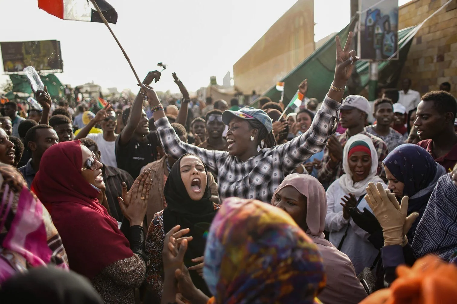 Womens rights activists celebrate in Khartoum, September 2020. Ala Kheir/DPA/PA Images.