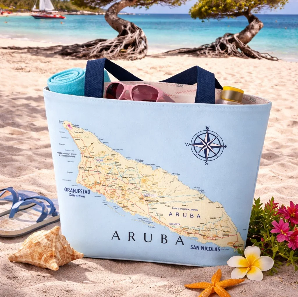 Aruba Chart Tote – Effortless Elegance, Endless Sunshine