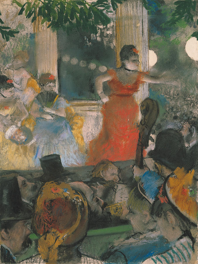 Edgar Degas - Cafe concert at les ambassadeurs