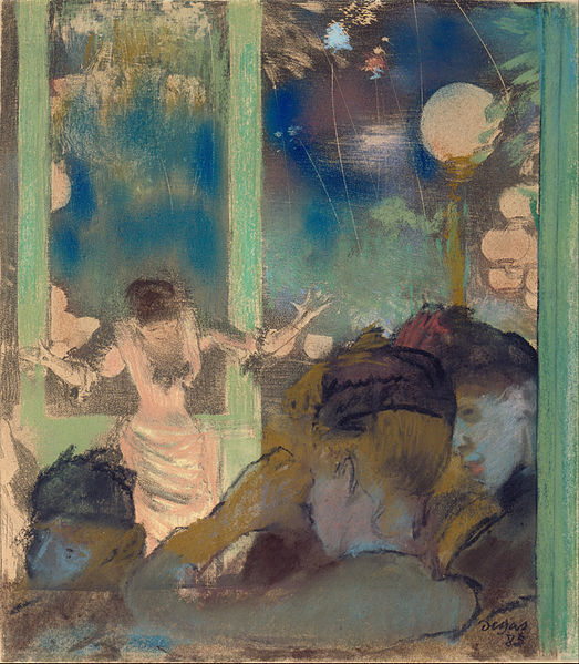 Edgar Degas - Mademoiselle Bécat at the Café des Ambassadeurs