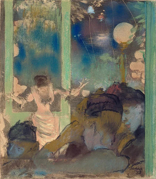 Edgar Degas - Mademoiselle Bécat at the Café des Ambassadeurs