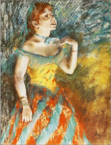 Edgar G Degas - Chanteuse