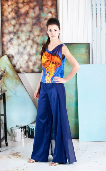 JELLYFISH TOP / DEEP OCEAN TROUSERS