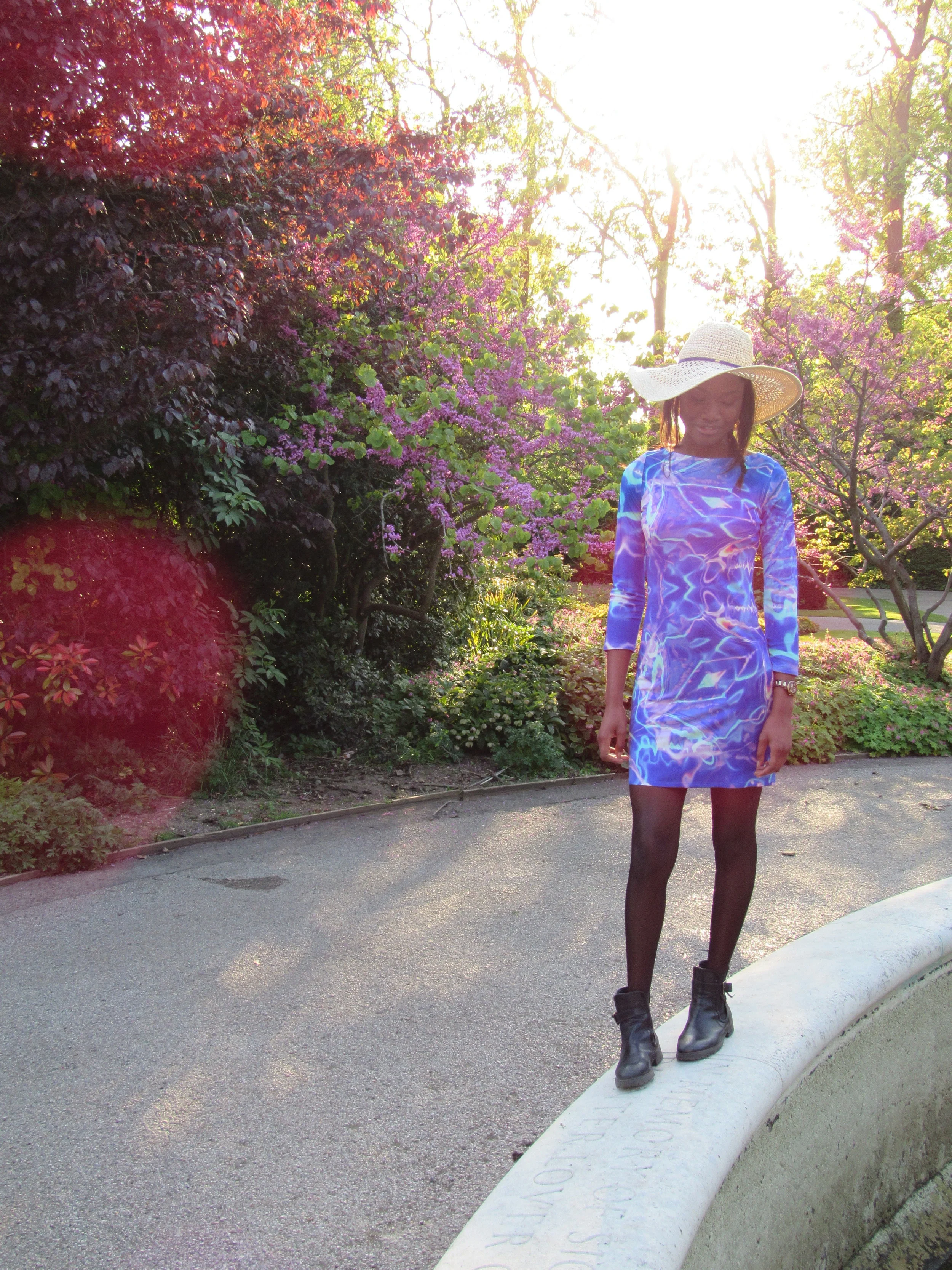 Wheeler dress with long sleeves 