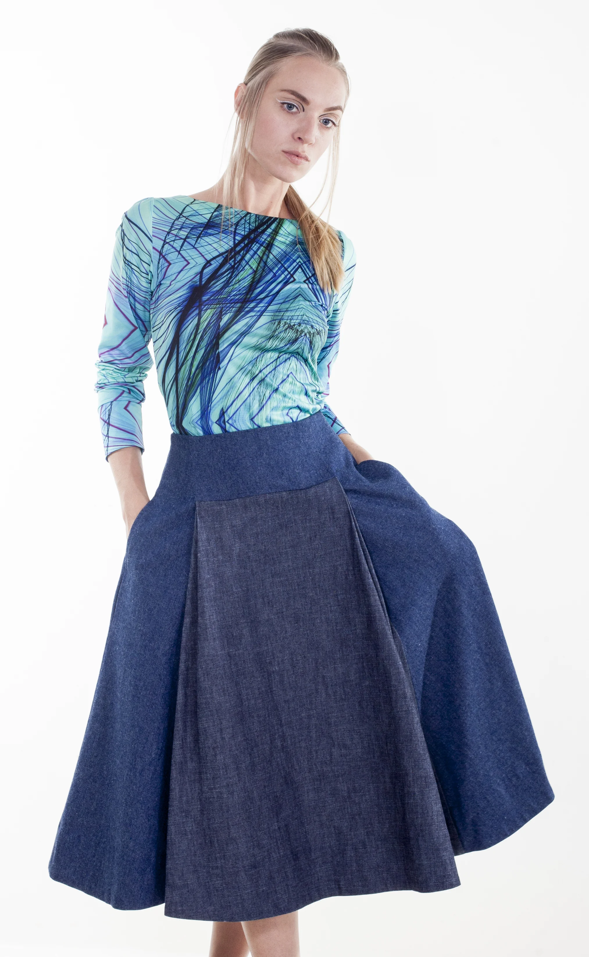 Taurus bleu skirt