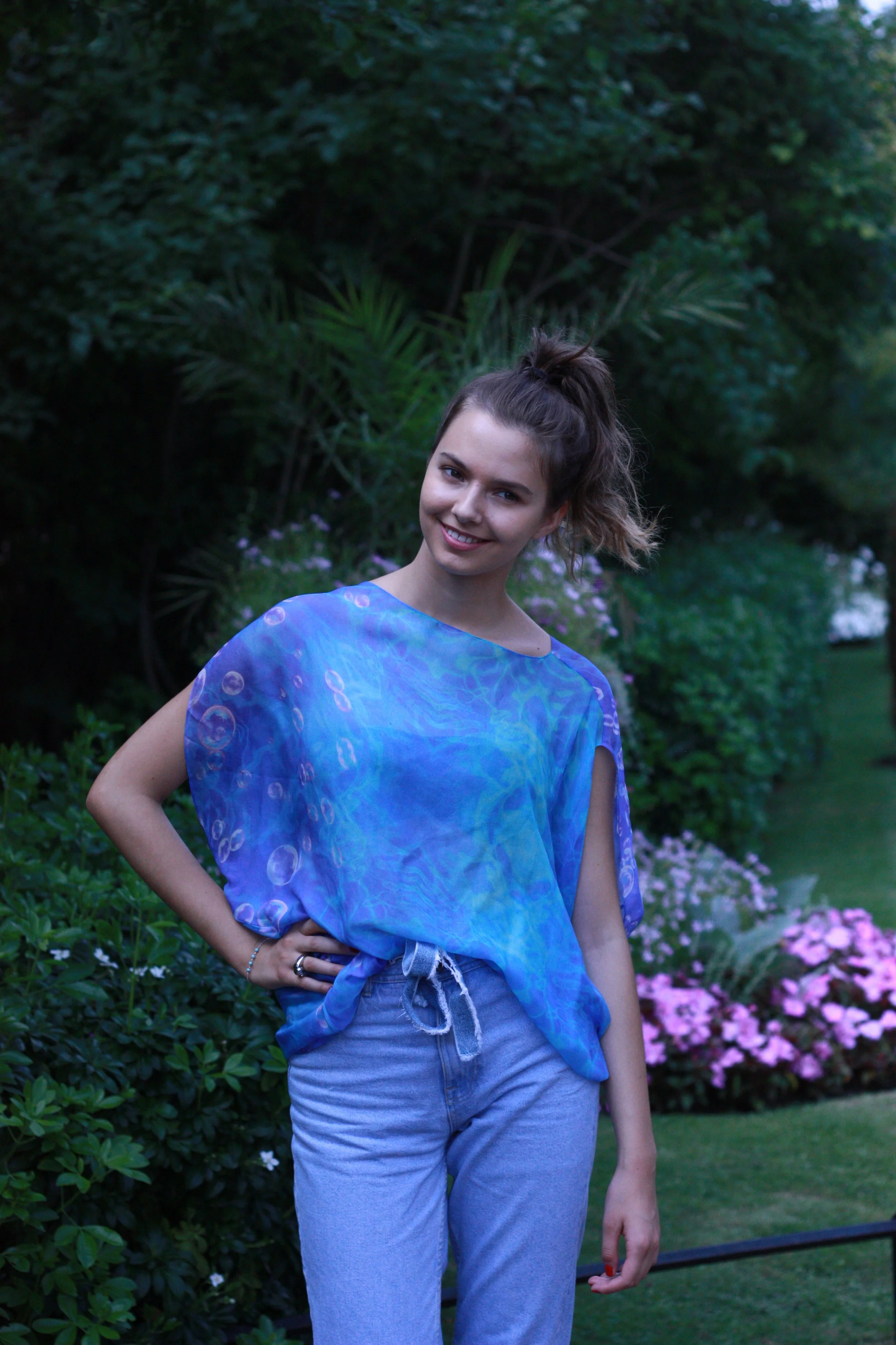 Andrus top - Bubbles print