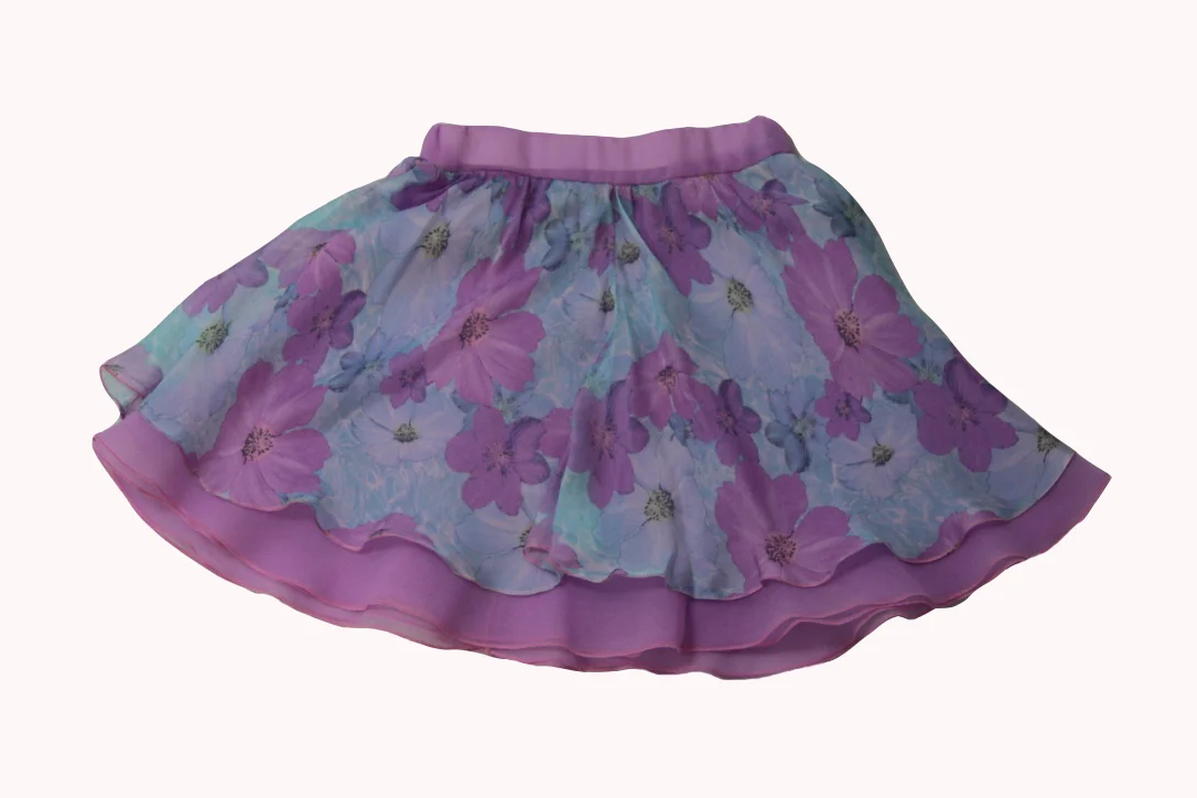 Skirt with flowers