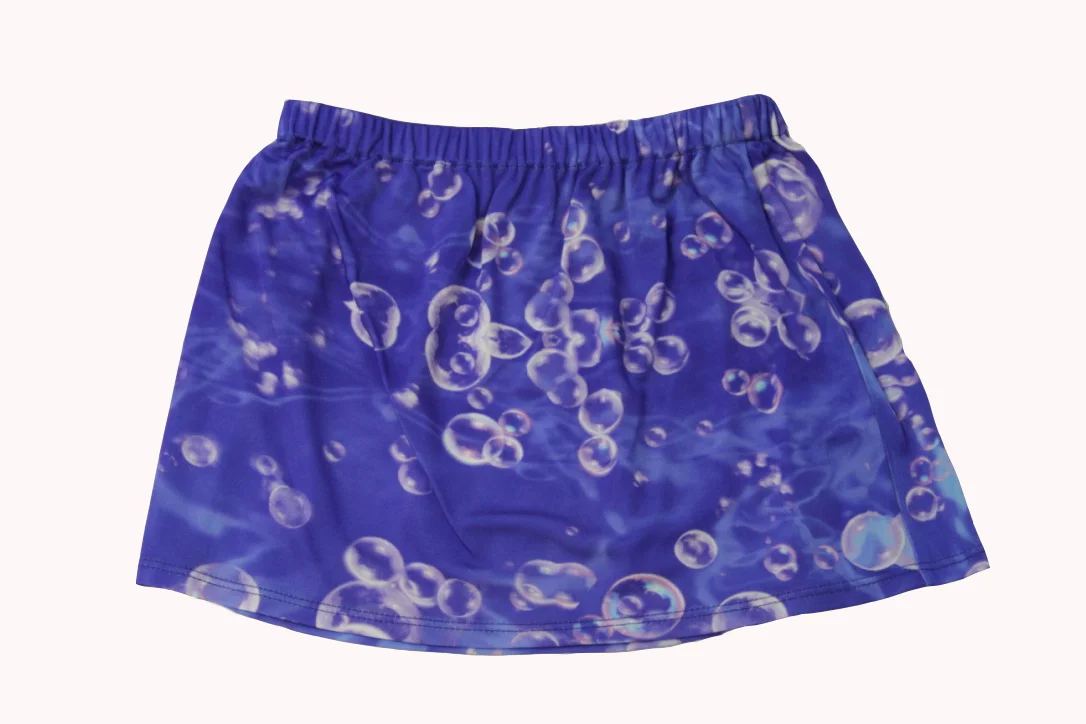 Skirt with bubbles
