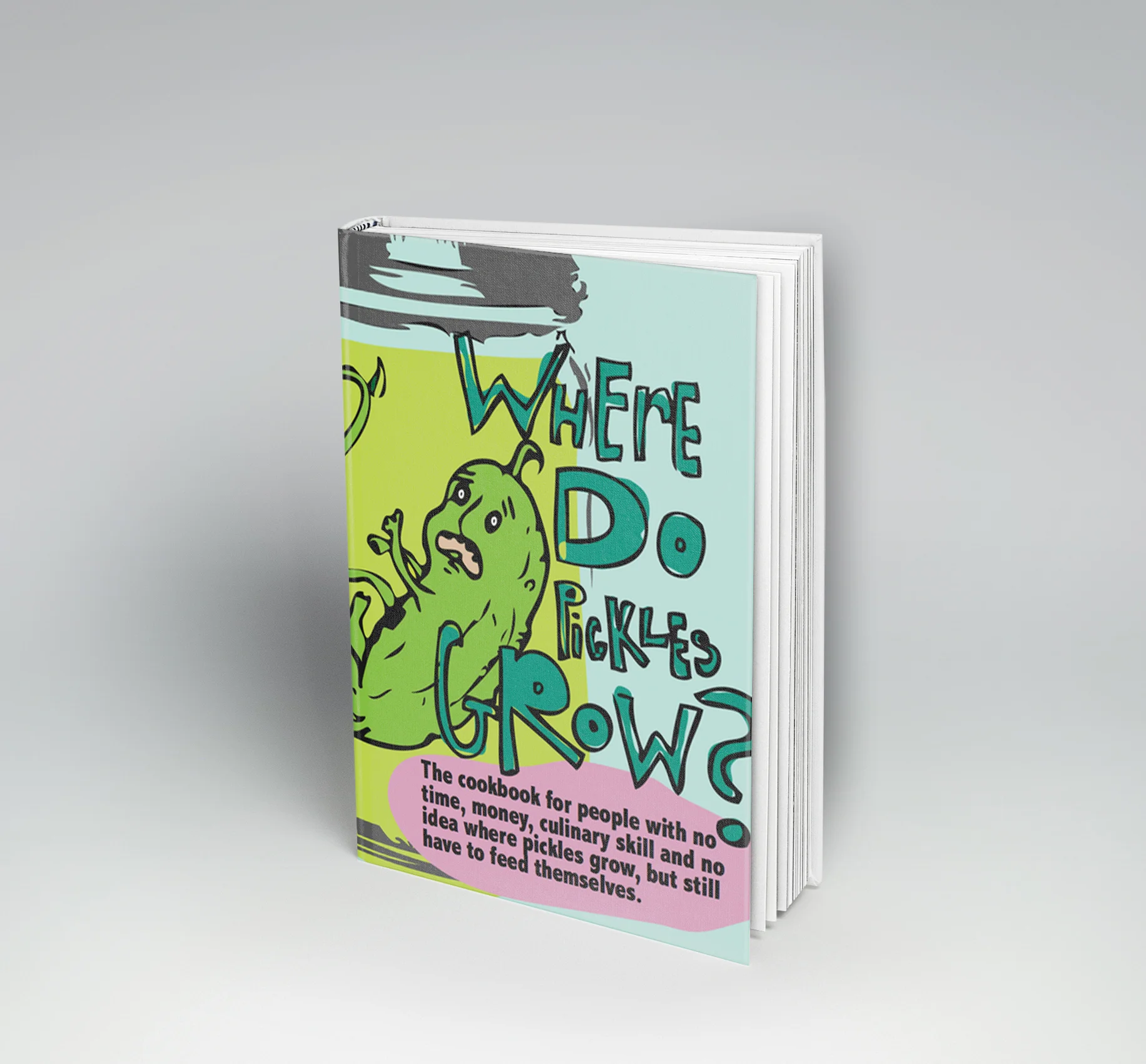 Where do Pickles Grow? Book cover design